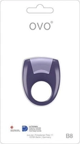 Эрекционное кольцо в виде перстня с вибрацией OVO B8 цвет фиолетовый (12394017000000000) - изображение 4