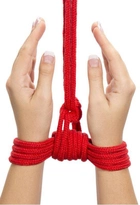 Бондажная мотузка Fetish Bondage Rope 10м колір червоний (+18950015000000000) - зображення 5
