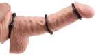 Набір эрекционных кілець Chisa Novelties Beaded Cock Rings колір чорний (20754005000000000) - зображення 2