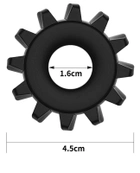 Ерекційне кільце Power Plus Cock Ring Series колір чорний (18908005000000000) - зображення 9