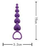 Анальний ланцюжок Chisa Novelties Heart Booty Beads колір фіолетовий (20021017000000000) - зображення 4