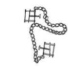 Квадратные зажимы с цепочкой SX (05990000000000000) - изображение 2