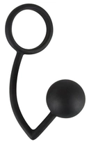 Эрекционное кольцо с анальным шариком Black Velvets Cock Ring + Ball (18758000000000000) - изображение 3