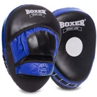 Лапа вигнута шкіряна (2шт) Boxer Еліт Heroe 2012-01 розмір 23х19х4, 5см Black-Blue