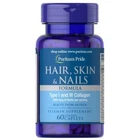 Витамины и минералы Puritan's Pride Hair, Skin Nails Formula с Коллагеном 1 и 3 типа 60 таблеток