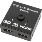 Двонаправлений HDMI перемикач U&P Switcher 2 to 1 Black (WAZ-HS21-BK)