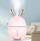 Увлажнитель воздуха с подсветкой зайчик Humidifier, розовый