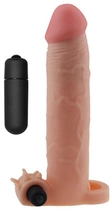 Насадка на пенис с вибрацией Pleasure X-Tender Series Perfect for 5-6.5 inches Erect Penis цвет телесный (18911026000000000) - изображение 1