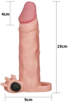 Насадка на пеніс з вібрацією Pleasure X-Tender Series Perfect for 5-6.5 inches Erect Penis колір тілесний (+18913026000000000) - зображення 5