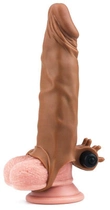 Насадка на пеніс з вібрацією Pleasure X-Tender Series Perfect for 5-6.5 inches Erect Penis колір коричневий (+18913014000000000) - зображення 9