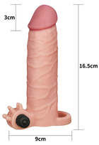 Насадка на пенис с вибрацией Pleasure X-Tender Series Perfect for 5-6.5 inches Erect Penis цвет телесный (18915026000000000) - изображение 7