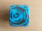 Кинезио тейп Kinesiology Tape Madicare с принтом 5см х 5м голубой с тату-принтом - изображение 2
