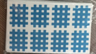 Кросс тейп тип А, DL Cross Tape A 2х4 (спиральный тейп) 20 листов/упаковка голубой - изображение 1
