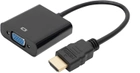 Адаптер RZTK HDMI A Plug - VGA 0.2 м Black