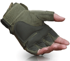 Перчатки без пальцев штурмовые тактические мужские (AC-7311-Green-L) - изображение 7