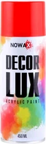 Акриловая спрей-краска Nowax DecorLux 450 мл Сигнальный красный (SIGNAL RED/RAL+3001) (NX48023)