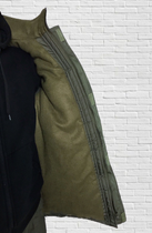 Куртка зимова до -20 Mavens "Хакі НГУ", з липучками для шевронів, куртка бушлат для полювання та риболовлі, розмір 52 - зображення 3