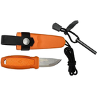 Нож фиксированный Mora Eldris Neck (длина: 143мм, лезвие: 56мм) + огниво, оранжевый, ножны пластик - изображение 5