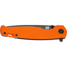 Нож складной SKIF Sting BSW (длина: 215мм, лезвие: 95мм, черное), оранжевый - изображение 2