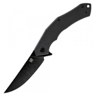 Нож складной SKIF Wave BSW (длина: 230мм, лезвие: 95мм, черное), черный - изображение 1