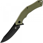 Нож складной SKIF Whaler BSW (длина: 230мм, лезвие: 95мм, черное), оливковый - изображение 1