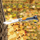 Нож складной Opinel №8 Outdoor полусеррейтор (длина: 190мм, лезвие: 85мм), оранжевый - изображение 2