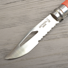 Нож складной Opinel №8 Outdoor полусеррейтор (длина: 190мм, лезвие: 85мм), красный/коричневый - изображение 5