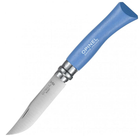Нож складной Opinel Blister №7 VRI (длина: 190мм, лезвие: 80мм), синий - изображение 1