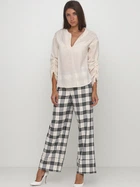 Брюки женские H&M 0725354_клетка_06 38 Белые (KAY2000000560106)