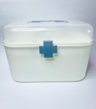 Аптечка-органайзер для ліків, контейнер пластиковий для медикаментів, розмір: 27х16х18 см - зображення 1
