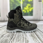Мужские зимние тактические ботинки берцы Dago Style хаки с камуфляжем 45 р (29 см) 3284 - изображение 5