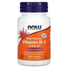 Витамины Now Foods Vitamin D-3 High Potency 2,000 IU 240 капсул