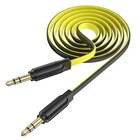 Кабель 3,5 на 3,5 HOCO UPA16 mini jack 3,5 mm AUX audio cable (1м). Yellow