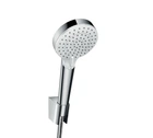 Душовий набір HANSGROHE Crometta Vario з тримачем 1.6м EcoSmart 9 l/min, White/Chrome (26694400)