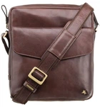 Чоловіча шкіряна сумка з RFID захистом Visconti ML36 Веспер A5 (Brown)