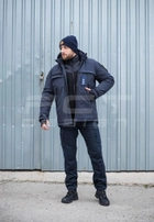Куртка тактична FCTdesign зимня Патрол Софтшелл 44-46 синя - зображення 2