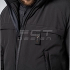 Куртка тактическая FCTdesign зимняя Патрол Софтшелл 48-50 черная - изображение 6