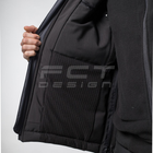Куртка тактическая FCTdesign зимняя Патрол Софтшелл 48-50 черная - изображение 8