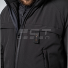 Куртка тактическая FCTdesign зимняя Патрол Софтшелл 60-62 черная - изображение 6