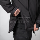 Куртка тактическая FCTdesign зимняя Патрол Софтшелл 60-62 черная - изображение 10