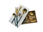 Набор столовых приборов Kitchen зелёный