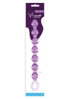 Анальний ланцюжок Vivant Pleasure Beads Charcoal колір фіолетовий (13265017000000000) - зображення 1