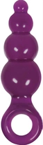 Анальна пробка Jolie Ripples Jelly Anal Plug Medium колір фіолетовий (15714017000000000) - зображення 1