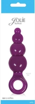 Анальна пробка Jolie Ripples Jelly Anal Plug Medium колір фіолетовий (15714017000000000) - зображення 2