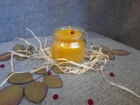 Набір свічок з натурального бджолиного воску в скляній баночці "настрій" Zigrivay 3шт (6.5х5.5см)(10036) - зображення 5
