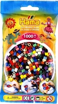 Набір кольорових намистин Hama Midi 5+ 22 кольору 1000 шт (207-67)
