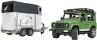 Игрушка Bruder Джип Land Rover Defender с прицепом и лошадкой M1:16 (02592)