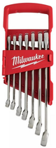 Набір дюймових ключів рожково накидних Milwaukee з трещіткою 7шт 4932464995 - изображение 4