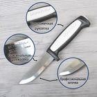 Нож фиксированный Mora Robust (длина: 206мм, лезвие: 91мм, углеродистая сталь), черный/серый - изображение 2