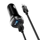 Зарядне автомобільне HOCO Z40 Superior (2USB 2.4A) Micro USB Чорний